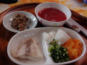 鯛の朝ごはん